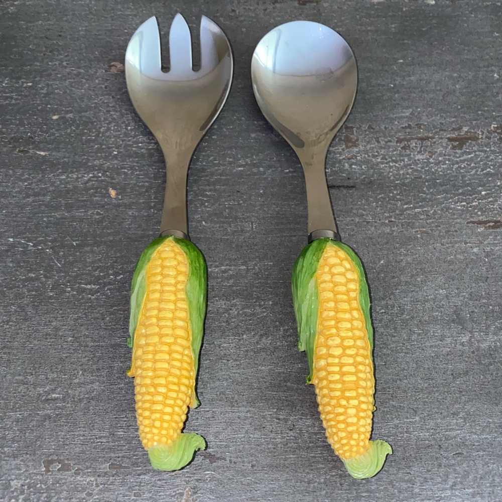 New double sets of serving fork and spoon - Picture 2 of 7